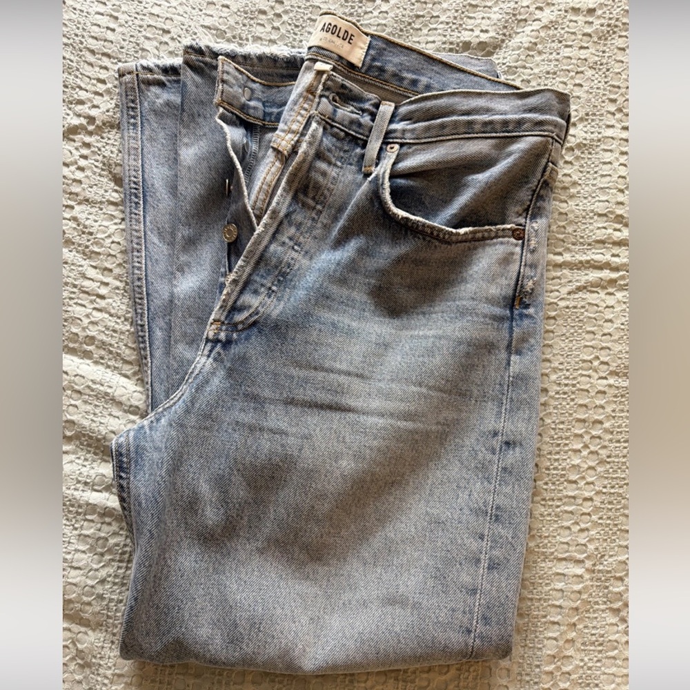 AGOLDE 90's High Rise 100% Organic Cotton Jeans. Size 27
